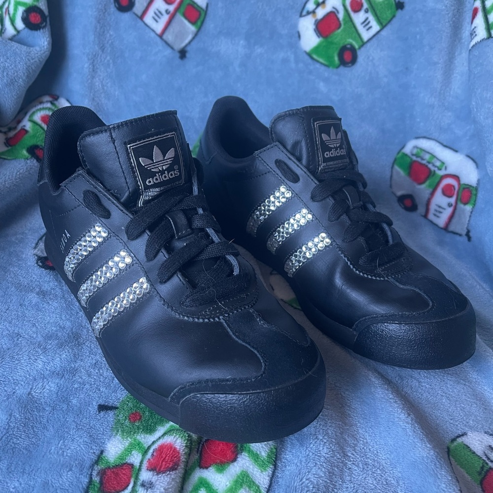 Custom adidas Samoa swarovski sneakers